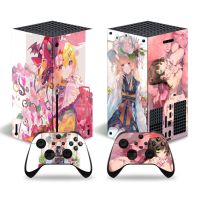 ฝาครอบรูปลอกสติ๊กเกอร์สกินสไตล์ Loli สำหรับ Xbox Series X Console และตัวควบคุม Xbox Series 2ชุด X สติ๊กเกอร์สกิน Viny