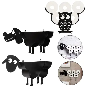 AOJEZOR Toilet Paper Holder Stand ：Bathroom Storage Cabinet for Small  Bathroom-Bathroom Toilet Paper Holder Black - AliExpress