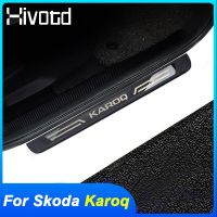 Hivotd สำหรับ Skoda Karoq อุปกรณ์เสริมที่เหยียบธรณีประตูรถยนต์ชายบันไดคิ้วแต่งรถยนต์แผ่นแสดงการต้อนรับแต่งรถ2019 2023