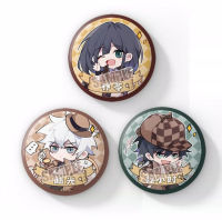 3Pcsset Link Click Lu Guang Cheng Xiaoshi Doujin Brooch Ornaments Shi Guang Dai Li Ren Cartoon Badge Anime Key-chain Fujoshi