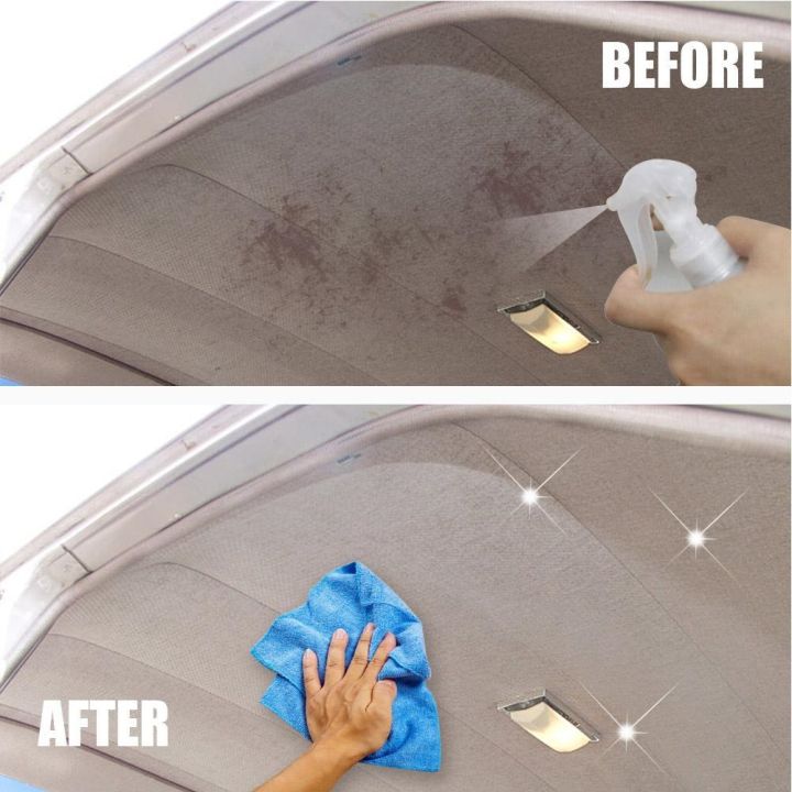 hot-dt-car-interior-cleaning-agent-ceiling-cleaner-leather-woven-fabric-water-free-roof-dash