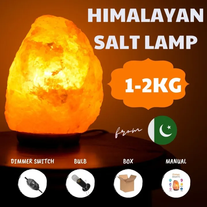 100 Original Lucky Himalayan Salt Lamp with Dimmer Switch Pakistan