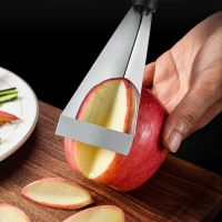 【YF】 Stainless Steel Fruit Carving Platter Artifact Triangle Vegetable Salad Cutter Blade Kitchen Accessory