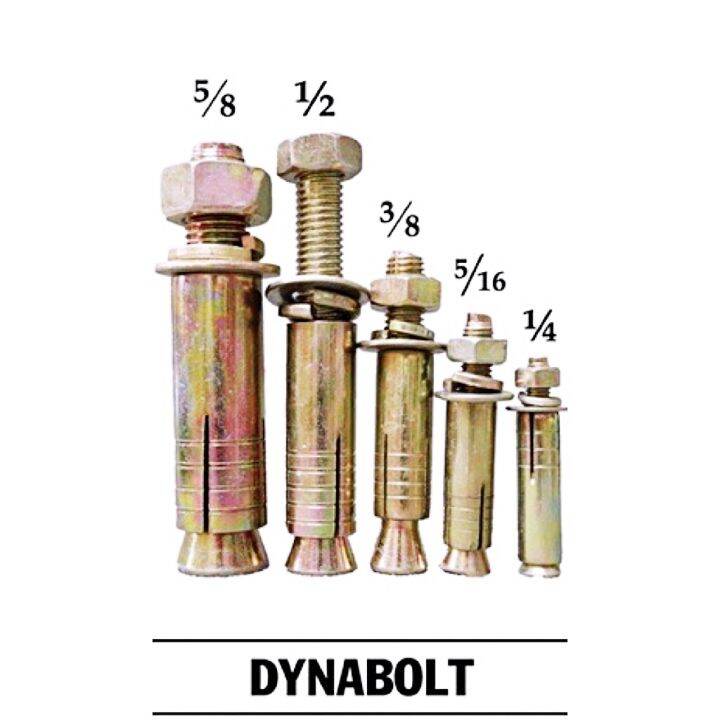 Dynabolt sleevetype anchor DYNABOLT per piece 1/45/163/81/25/8inch