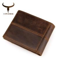 ZZOOI COWATHER 100% top quality cow genuine leather men wallets fashion splice purse dollar price carteira masculina original brand