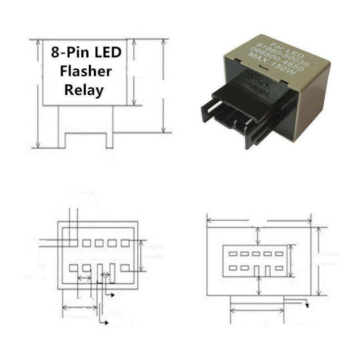 8-pin-blinker-ปรับเปลี่ยนอิเล็กทรอนิกส์-flasher-relay-สำหรับ-lexus-ct200h-ls460สำหรับ-toyota-fj-cruiser-sienna-ตัวบ่งชี้12v-led-รีเลย์