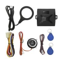 Car Push Start System Auto Lock Engine Push To Start Ignition Kit Universal Passive Inductive Key for 12V Vehicles