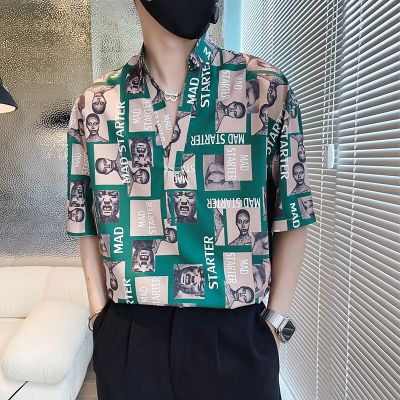 เสื้อเสื้อโปโลแขนครึ่งแขนสำหรับผู้ชาย,เสื้อเสื้อสวมศีรษะมีปกพิมพ์ลายเสื้อผู้ชายลำลองเกาหลีไซส์พิเศษใหม่ฤดูร้อน