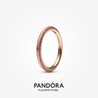 Official Store Pandora ME 14k Rose Gold-Plated Red Pavé Ring