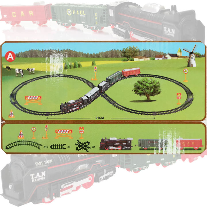 cfdtoy-รถไฟของเล่น-รถไฟ-รางรถไฟ-รถไฟวิ่งราง-ใส่ถ่าน-jhx3305