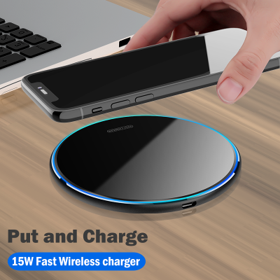 15W Fast Qi Wireless Charger สำหรับ Motorola Edge 30 Pro MOTO Edge 30 Ultra Wireless Charging Pad อะคริลิคแสงหายใจของขวัญ Case