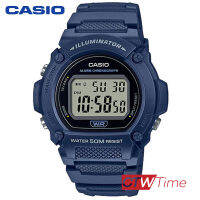 Casio Digital นาฬิกาข้อมือสายเรซิ่น รุ่น W-219H-2AVDF (สีน้ำเงิน)