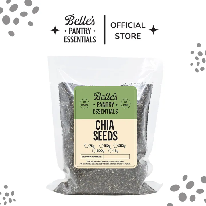 Explosive models Belle's Organic Chia Seeds 1kg♝ Lazada PH