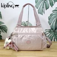 กระเป๋าสะพายรุ่นใหม่ล่าสุดรูปทรงA วัสดุ Nylon&amp;Polyester100% KIPLING ELISE SHOULDER BAG (งานแบรนด์แท้outlet)