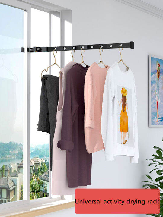 Indoor Outdoor Clothes Hanger Window Frame Clip Drying Rack Balcony