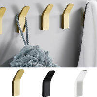 ห้องน้ำ Robe Hook แขวนผนังผ้าเช็ดตัวตะขอสำหรับเสื้อผ้าหมวก Hook กันสนิมแขวนผนังสีดำทองเงินครัวฮาร์ดแวร์-Wefdger