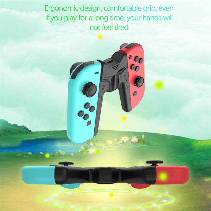 แท่นยึดด้ามจับสำหรับชาร์จพร้อมที่ชาร์จ-led-สำหรับ-nintendo-switch-oled-joy-con-game-controller