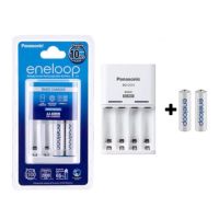 Panasonic Eneloop ชุดชาร์จ พร้อม ถ่านชาร์จ Eneloop AA 2000 mAh 2 ก้อน ของแท้ ประกันศูนย์ 1 ปี