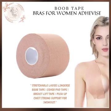JBox# Lingerie Boob Tape Sticker Bra With Self-Adhesive Waterproof  Stretchable Elastic Harmless to Human Body