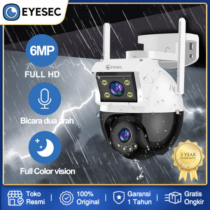 EYESEC CCTV Outdoor WiFi 6MP Dual Lens Waterproof IP Camera 360° PTZ