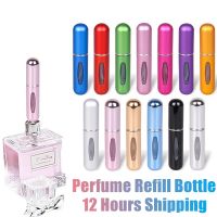 New 5ml Perfume Atomizer Portable Liquid Container For Cosmetics Traveling Mini Aluminum Spray Alcochol Empty Refillable Bottle Travel Size Bottles Co