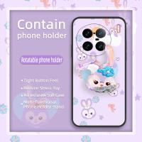 Dirt-resistant Silicone Phone Case For VIVO X90 Pro+ 5G/X90 Pro Plus/V2227A cartoon protective armor case Cute glisten