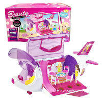 BEAUTY INTERACTIVE LUXURY AIRCRAFT DIY เครื่องบินตุ๊กตา พร้อมตุ๊กตาและอุปกรณ์หลากหลายครบครัน ให้น้องๆได้ DIY ของเล่นได้อ