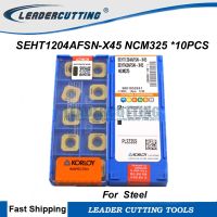 SEHT1204AFSN-X45 NCM325 / NCM335 * 10 ชิ้น Korloy Milling Inserts สําหรับ KM12 Face Milling Cutter SEHT1204 ใบมีดกัดสําหรับเหล็ก