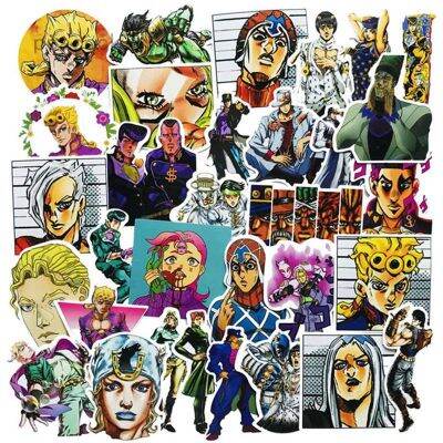 สติกเกอร์พิมพ์ลาย JoJo  s Bizarre สำหรับตกแต่งบ้าน 50 ชิ้น