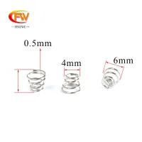 FINEWE 10pcs/lot 0.5mm Wire Diameter Small Conical Spring Tower Pagoda Spring Contact Compression Battery Spring Traps  Drains