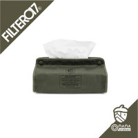 Filter017 Mix Badger Waxed Canvas Tissue Cover ที่ใส่ทิชชู่สำหรับตั้งบนโต๊ะ