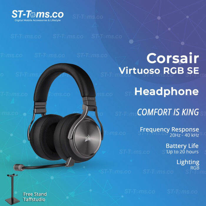 Corsair Virtuoso RGB SE Wireless Gaming Headset Headphone Fidelity