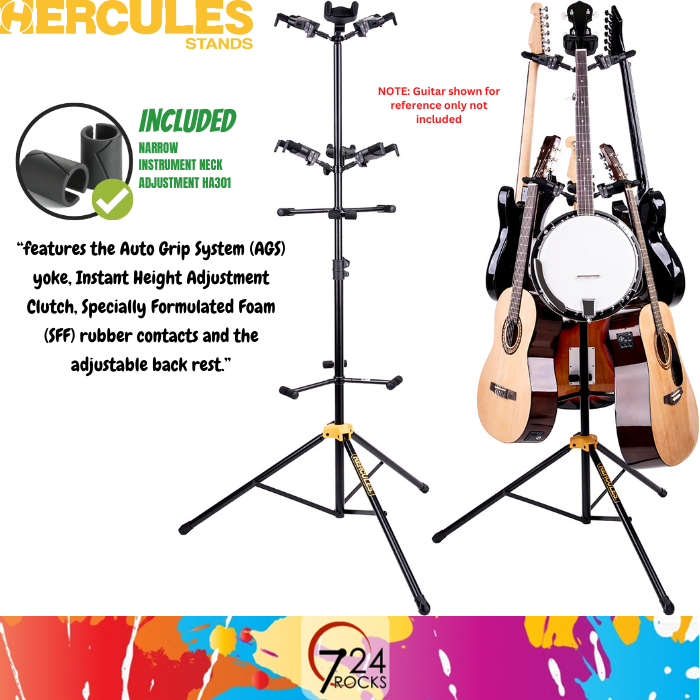 Hercules Stand Hercules GS526B PLUS 6pcs Guitar Stand with Auto