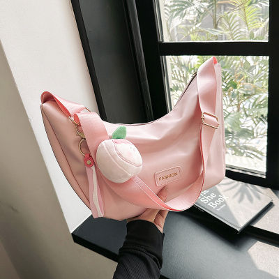 ความจุขนาดใหญ่ Tote Dumpling Bag Women S Bag 2023 Summer New Commuter Bag Mori Style Student Shoulder Bag For Class