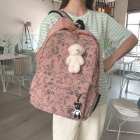 [COD] wholesale 2021 new ins style casual Korean student schoolbag printed female backpack