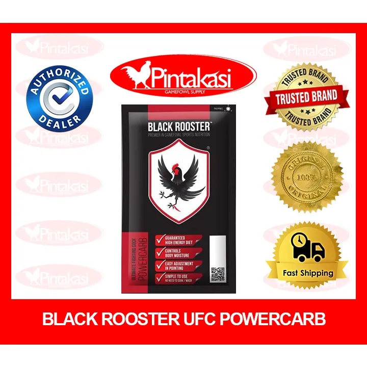 Black Rooster Ultimate Fighting Cock Power Carb 250g for Gamefowl Chick