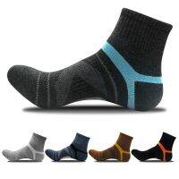 Mens Compression Socks Men Merino Wool Black Ankle Cotton Socks Basketball Sports Compression Sock for Man Sports Socks