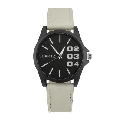 Lambertshop นาฬิกาข้อมือนาฬิกาอนาล็อค Quartz สายหนังดีไซน์ย้อนยุคนาฬิกาข้อมือสำหรับผู้ชายใหม่