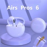 【CW】 Air Pro 6 TWS Bluetooth Headphone Wireless Earphone HiFi Bass Game Headset Touch Control 6 Generation Pro6 tws Bluetooth Earbuds