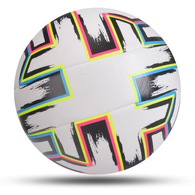 ลูกบอลลูกฟุตบอลขนาดมาตรฐาน5ไซส์4ลูกลูกฟุตบอลเย็บลูกพียูกีฬาลีกแมทช์ลูกบอลสำหรับฝึกซ้อมใหม่ล่าสุด