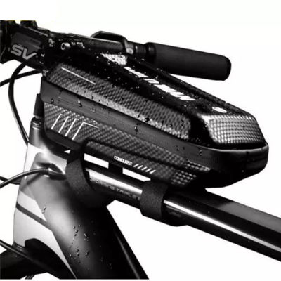 WILD MAN E5s ความจุสูงจักรยานบนท่อกระเป๋าด้านหน้า MTB Road Bike การบีบอัดการดูดซับแรงกระแทกถุงฝนอุปกรณ์เสริมสำหรับจักรยาน