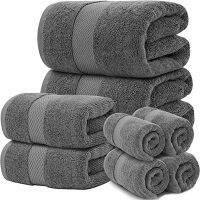 Thickened Premium, Soft and Luxurious 100% Microfiber Bath Towel for Maximum Softness and Absorbency Dark Grey