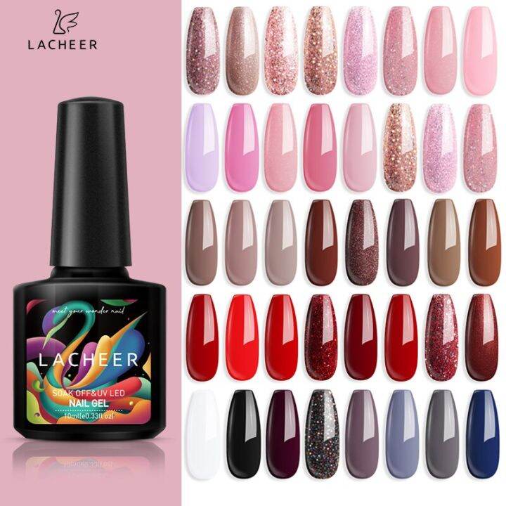 Modelones Lacheer Series Nail 10Ml Polish 72 Colours UV Gel Base Gel ...