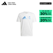 adidas Bóng đá Áo Thun Graphic Real Madrid Nam trắng HT6463
