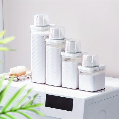 Food With Measuring Cup Sealing Container Can Pot Storage Tank Laundry Powder Detergent