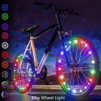 [Ricky Lighting] ไฟแบตเตอรี่กันน้ำสีสันสดใส Bike Wire String Flashlight Warning LED Bicycle Wheel Light Party Strings Lights Outdoor Decor