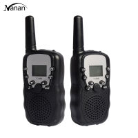 2ชิ้นเด็ก Walkie Talkies ของเล่นที่มีหูฟังไฟฉายวิทยุสำหรับกลางแจ้ง