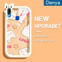 เคส Dienya สำหรับ VIVO Y91 Y91i Y95การ์ตูนดาวและแมวสีสันสดใสกันกระแทกเคสโทรศัพท์โปร่งใสที่น่ารักปลอกซิลิโคนป้องกันเลนส์กล้องมอนสเตอร์