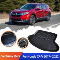 เสื่อท้ายรถสำหรับฮอนด้า CR-V CRV 5th Gen 2017 2018 2019 2020 2021 2022ด้านหลัง Boot Cargo Liner Trunk Mat ชั้นถาดกระเป๋า Pad