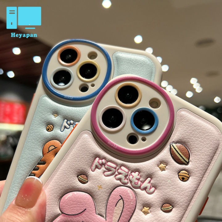 เคสป้องกันเคสโทรศัพท์มือถือโดราเอมอนนิ่มใช้ได้กับ-iphone-14-13-12-11ซีรีส์